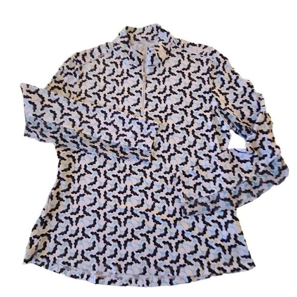 Nivo Womens Long Sleeve Mock Neck Sun Protection Golf Top Large - Picture 2 of 12